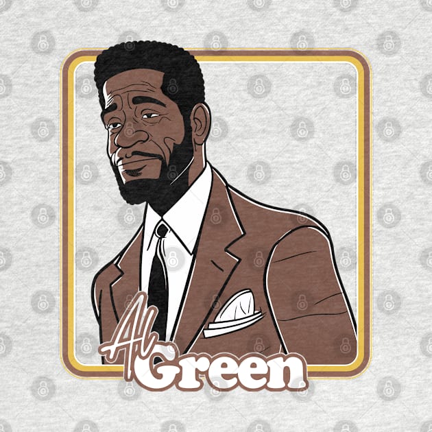 Al Green / Retro Aesthetic 70s Soul Fan Design by DankFutura